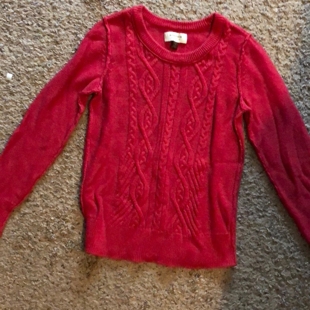 Red sweater